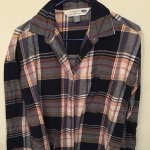 Old Navy women’s “boyfriend” style Plaid